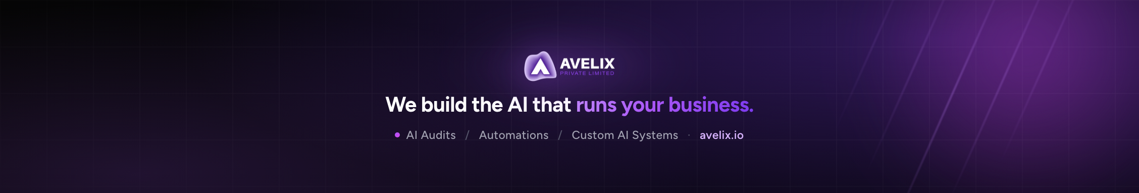 Avelix LinkedIn cover banner
